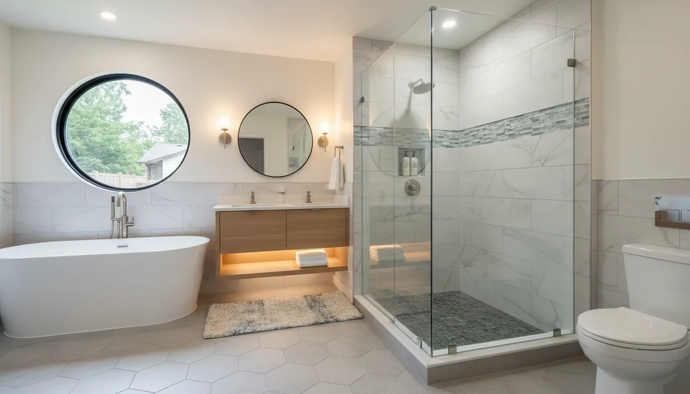 Primary Bathroom Remodel with Walk-In Shower in Newmarket
